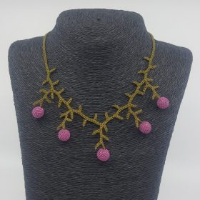 Needle Lace Juniper Necklace Lilac