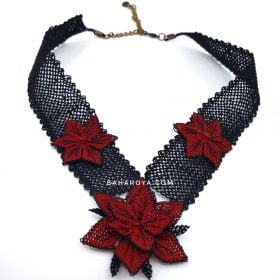 Needle Lace Thick Rope Star Necklace