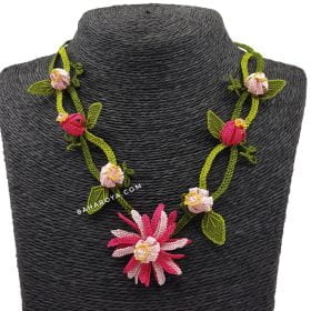 Needle Lace Nomad Flower Necklace