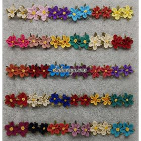 Wholesale Needle Lace Wildflower Stud Earrings (20 Pcs)