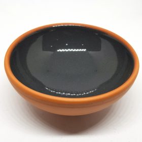8 cm Colour Earthen Bowl For Snack & Nuts Smoke Gray