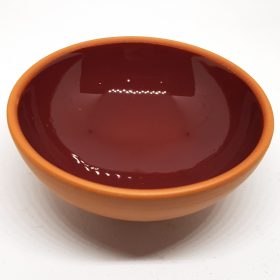 8 cm Colour Earthen Bowl For Snack & Nuts Burgundy