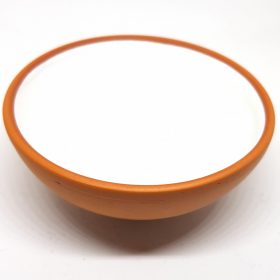 8 cm Colour Earthen Bowl For Snack & Nuts White