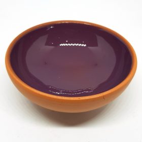 8 cm Colour Earthen Bowl For Snack & Nuts Purple