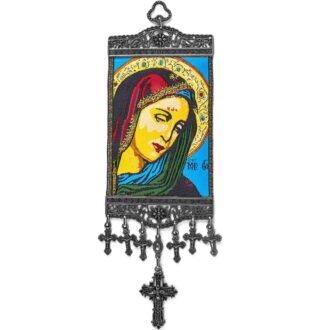 10 cm İkon Duvar Süs - Hristiyan Figür Model: 1112