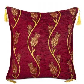 45x45 cm Tulip Patterned Cushion Cover / Pillow Cover No: 0266