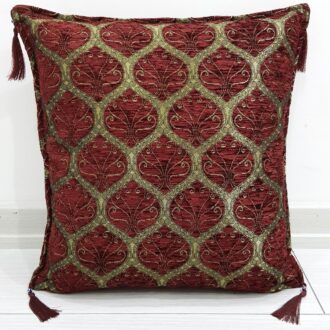 45x45 cm Tavus Kuşu Minder Bordo
