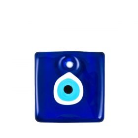 Glass Evil Eye Figure Square Middle Size
