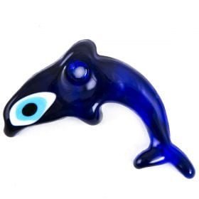 Glass Evil Eye Figure Dolphin