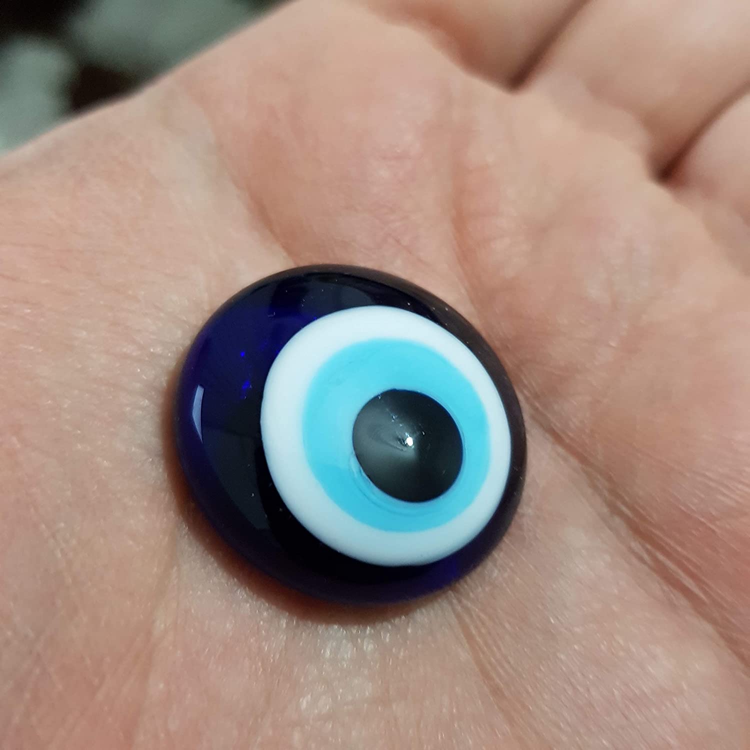 Zerodis Türkisches Glasamulett, absorbiert Negative Energie Blauer Evil Eye  Schlüsselanhänger Klassischer Glas Evil Eye Schlüsselanhänger für Geschenk