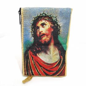 Jesus Christ Extreme Humility Woven Icon Coin Purse & Pouch Model No: 10647