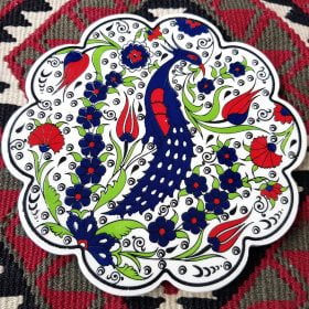 Traditional Turkish Motif Ceramic Trivet No: 0181