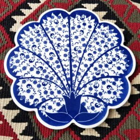 Traditional Turkish Motif Ceramic Trivet No: 0189