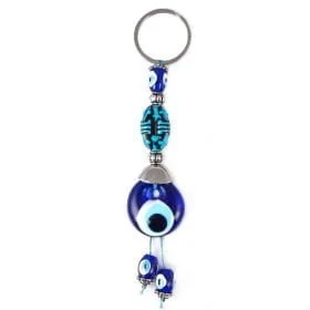 Turquoise Figure Evil Eye Keychain
