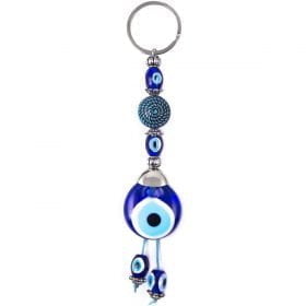 Turquoise Ufo Evil Eye Keychain