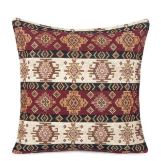 45x45 cm Goblen Kilim Minder Bordo Siyah No: 523