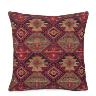 45x45 cm Goblen Kilim Minder Bordo