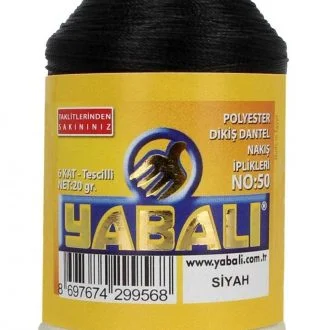 Yabalı İğne Oyası İpi 20 gr - Siyah