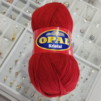 Opal Kristal Lif İpi Koyu Kırmızı 0172