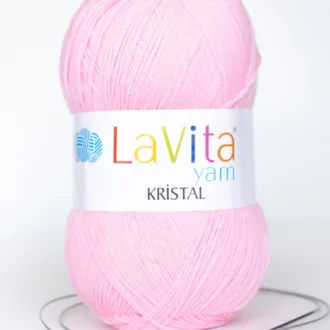 Lavita Kristal Örgü İpi 4027 - Toz Pembe