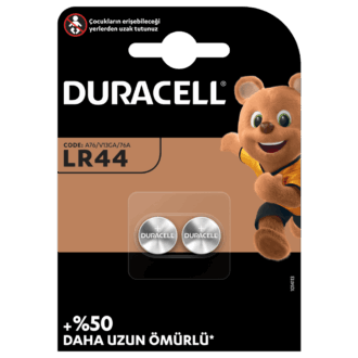 DURACELL DÜĞME PİL LR44 2Lİ