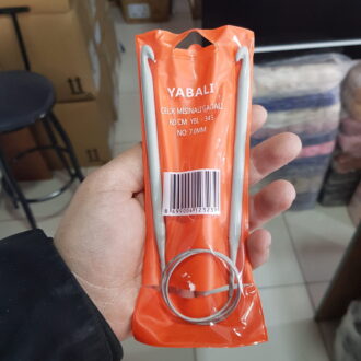 Yabalı Çelik Misinalı Gagalı Şiş 60 cm 7mm
