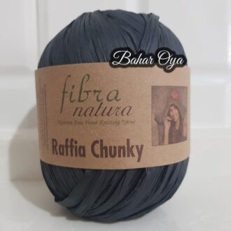 Fibra Natura Raffia Chunky 114-22 - Siyah