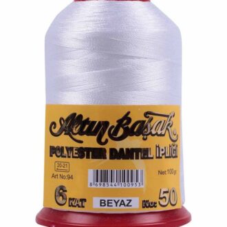Altınbaşak Polyester Nakış İpi 100 g 6 Kat No: 50 Beyaz
