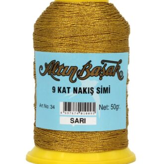 Altınbaşak 9 Kat Nakış Simi 50 g Altın