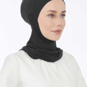 Lavender Bone Hijab Büyük Siyah