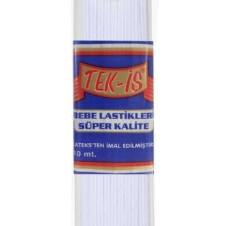 Tekiş Lastik Bebe 10 mt - Beyaz