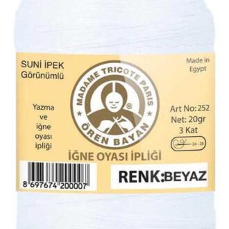 Ören Bayan Suni İpek 20 g - Beyaz