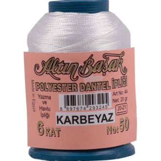 Altınbaşak İğne Oyası İpi 20 gr - Kar Beyaz