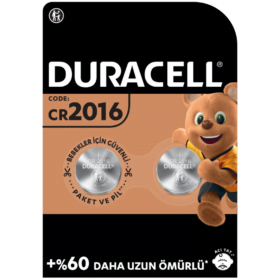 Duracell Düğme Pil CR2016 - 2li Paket