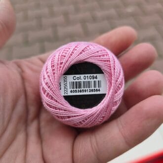 Anchor Koton Perle 8 - 01094 (Yurtdışı Renk)