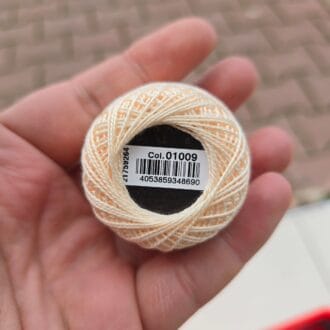 Anchor Koton Perle 8 - 01009 (Yurtdışı Renk)