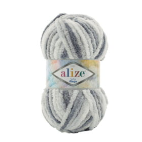 Alize Softy Mega 5925 - Gri Beyaz