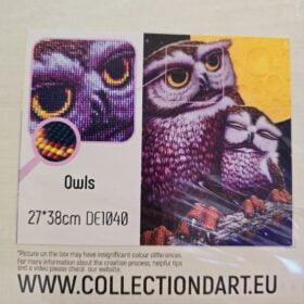 Collection D'art Elmas Goblen Seti, Baykuşlar - DE1040