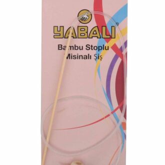 Yabalı Bambu Stoplu Misinalı Şiş 60 cm