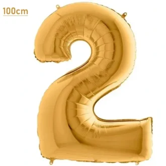 Folyo Balon Rakam Altın 2