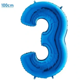 Folyo Balon Harf Mavi 3