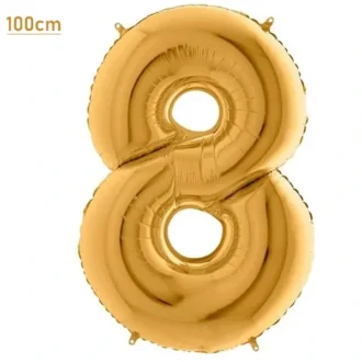 Folyo Balon Rakam Altın 8