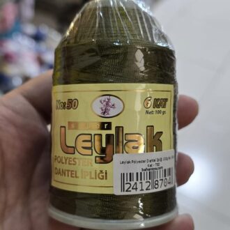 Leylak Polyester Dantel İpliği 100g No: 50 6 Kat - 730 - Yeşil