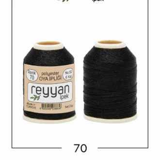 Reyyan İpek İğne Oyası İpi 20 g - 070 (SİYAH)