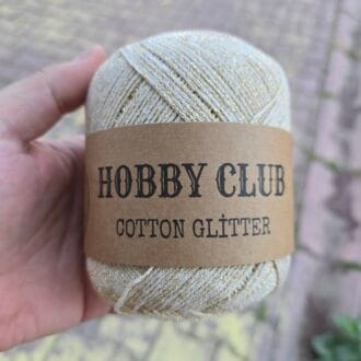 Hobby Club Cotton Glitter - 010 - Krem