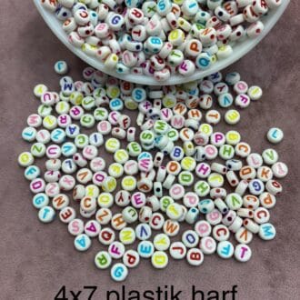Plastik Harf Paket - 500g - Yassı Canlı Renk