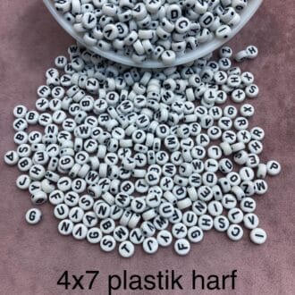 Plastik Harf Paket - 500g - Yassı Siyah