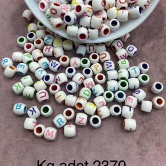 Plastik Harf Paket - 500g - Silindir Büyük Renkli