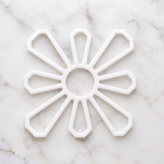 Plastik Papatya Motif - 6lı Paket