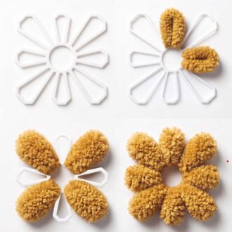 Plastik Papatya Motif - 6lı Paket - Görsel 3